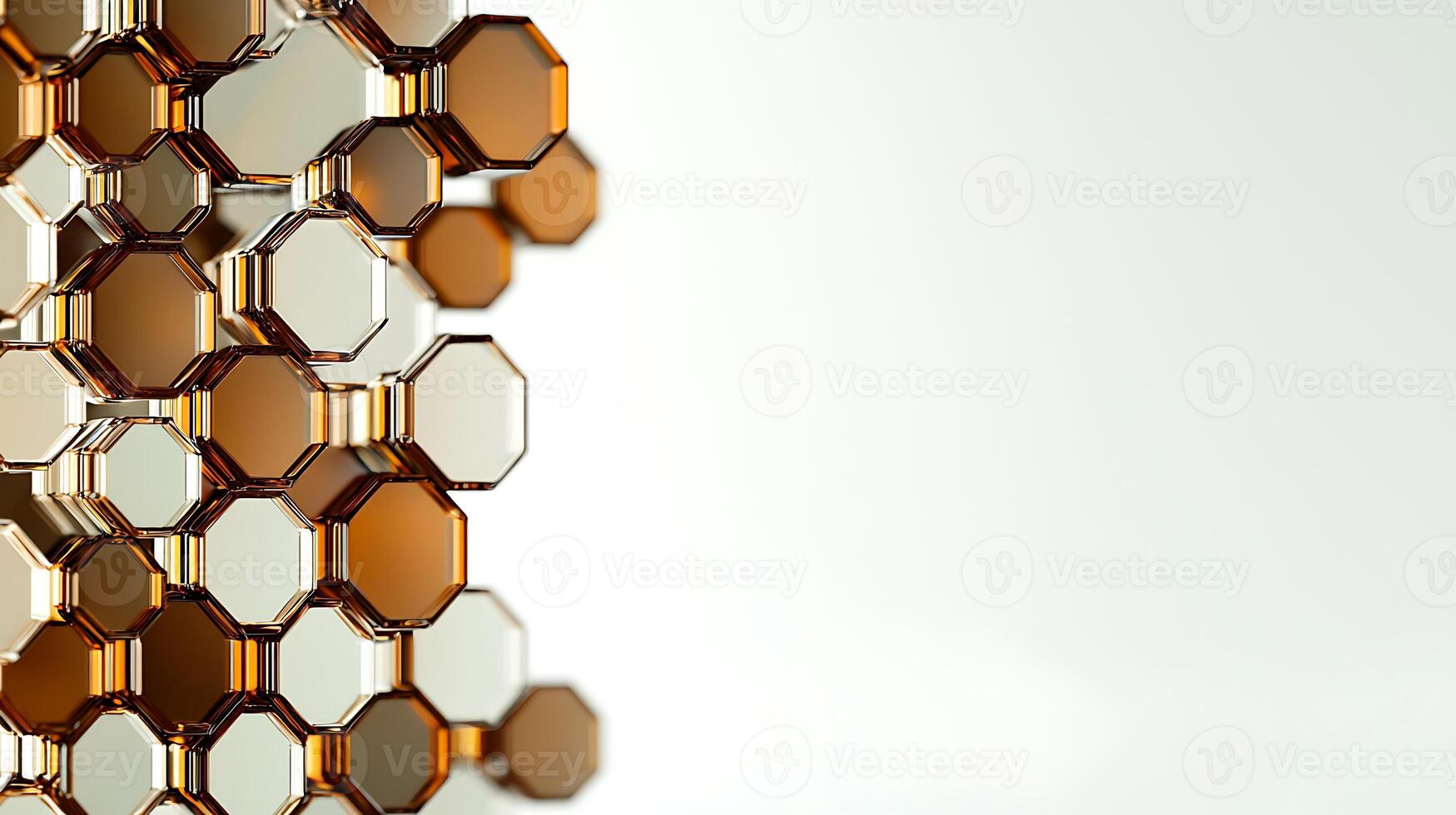 A close up of a glass wall with many different colored glass pieces photo