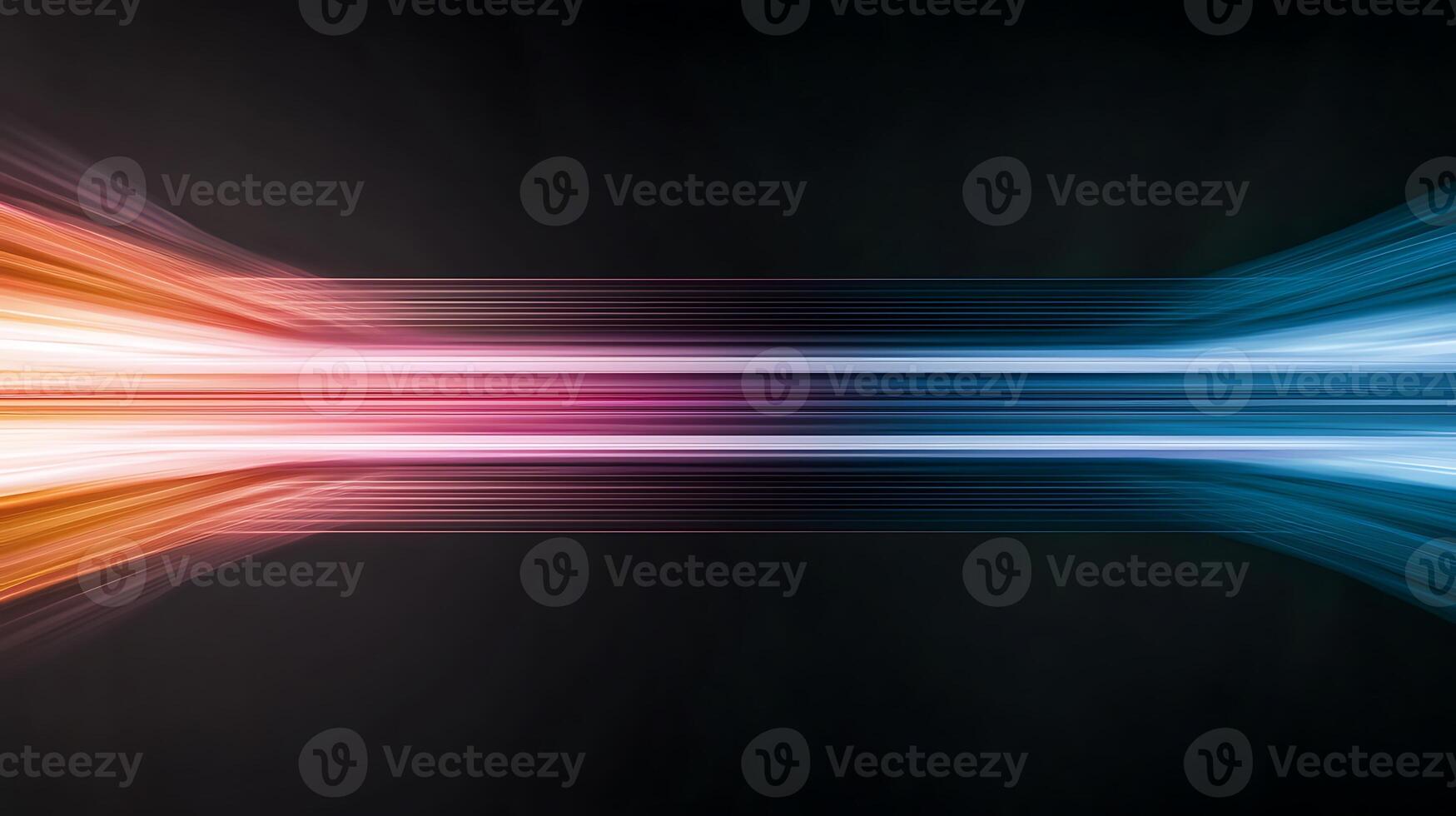 Abstract light beam with colorful streaks photo