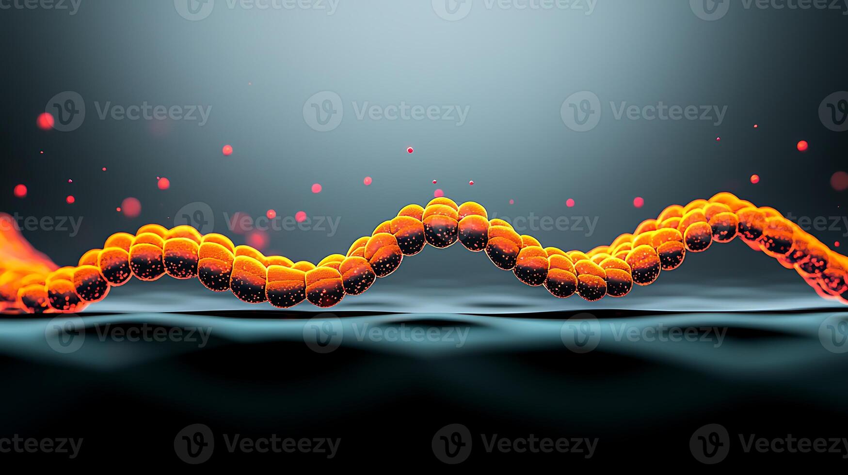 A 3d rendering of a dna molecule photo