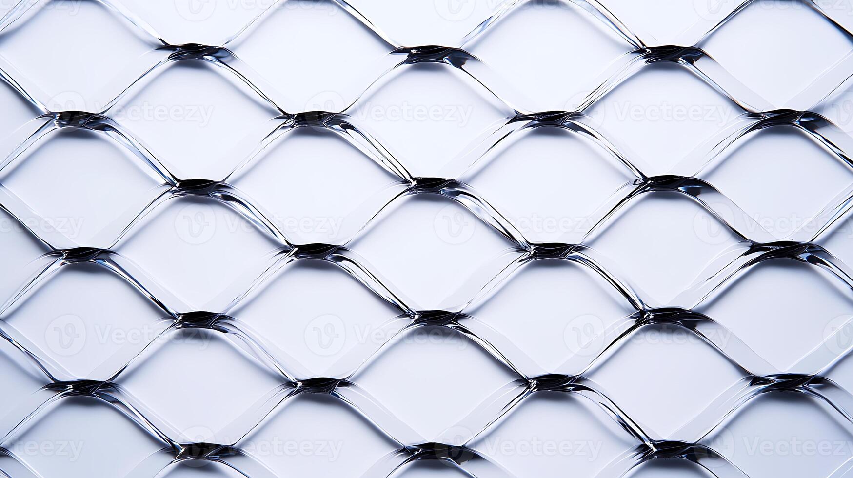Close-up of a textured metallic mesh surface with reflective properties and geometric patterns photo