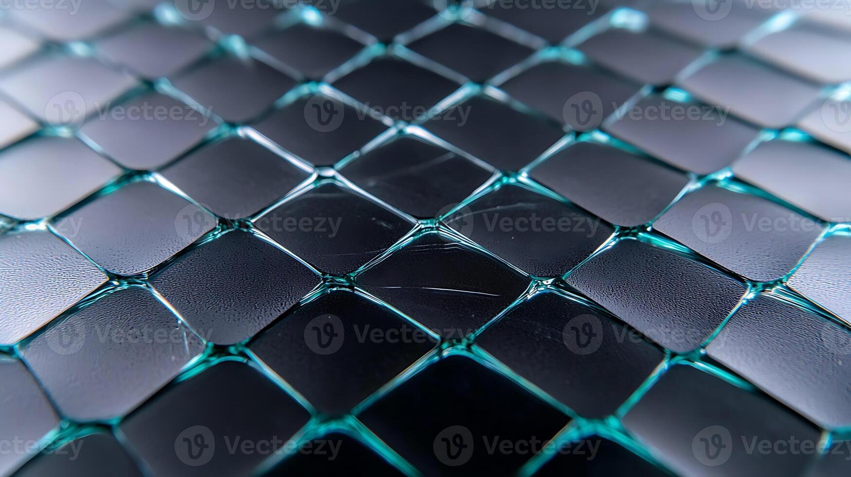 Close-up of a textured surface with interwoven patterns, showcasing reflective elements and depth photo