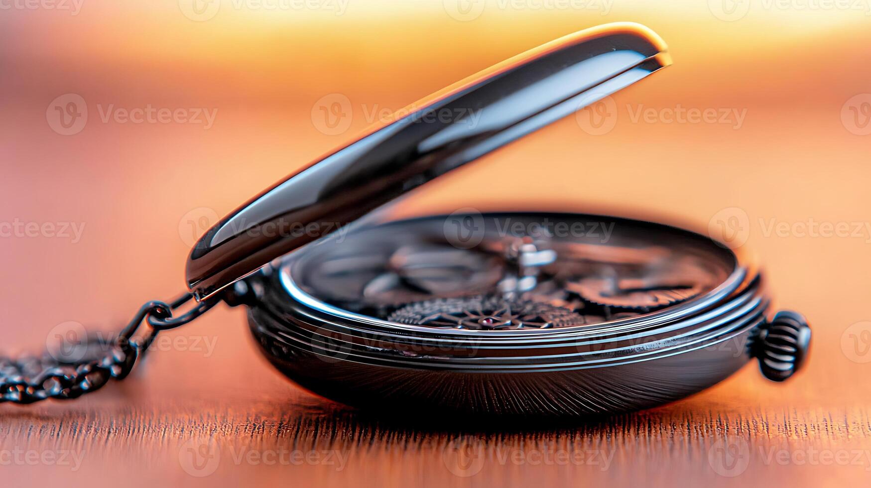 A black pocket watch photo