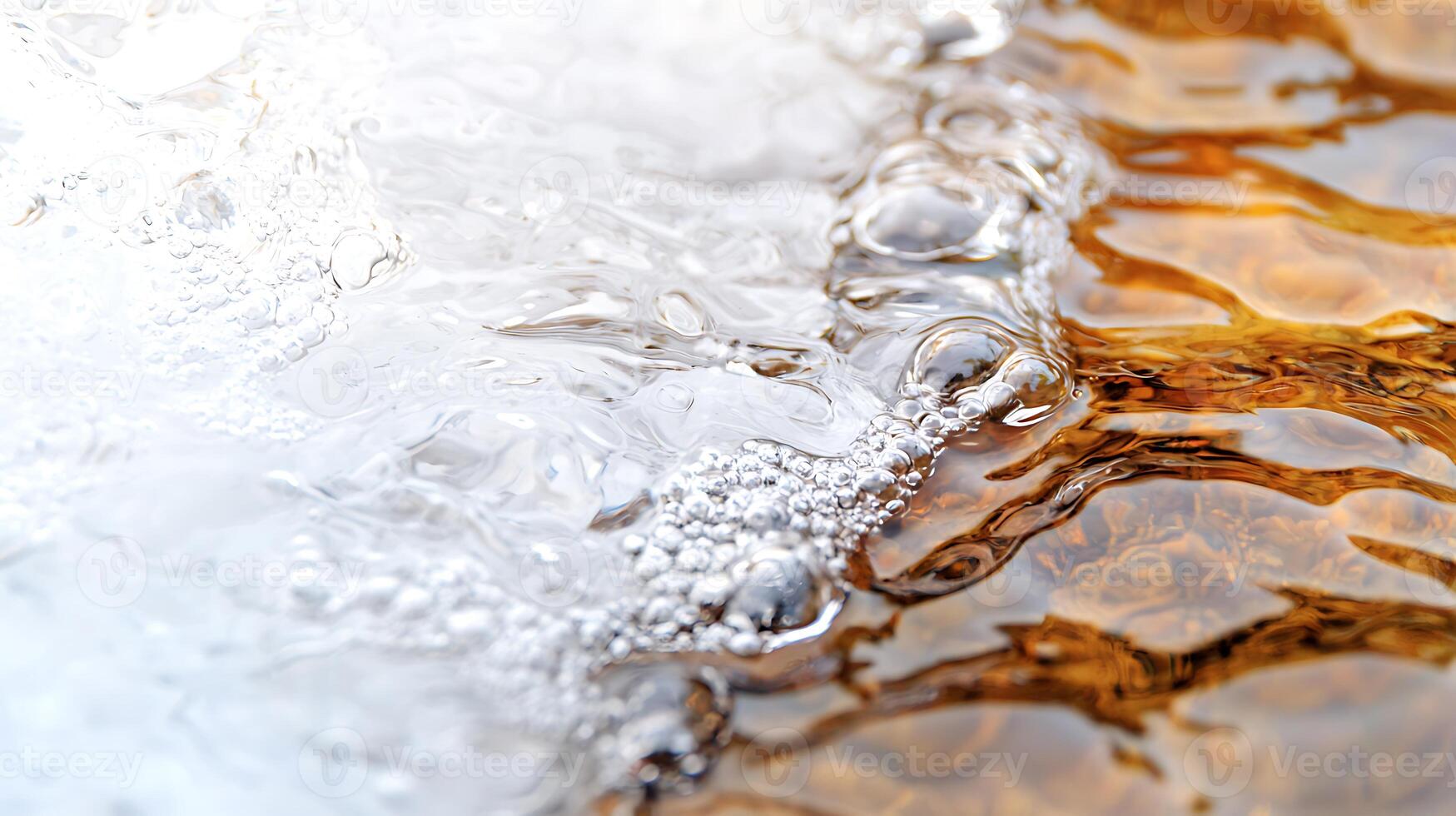 A close up of water and ice photo
