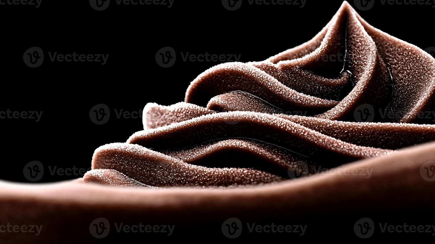 A close up of a chocolate ice cream photo