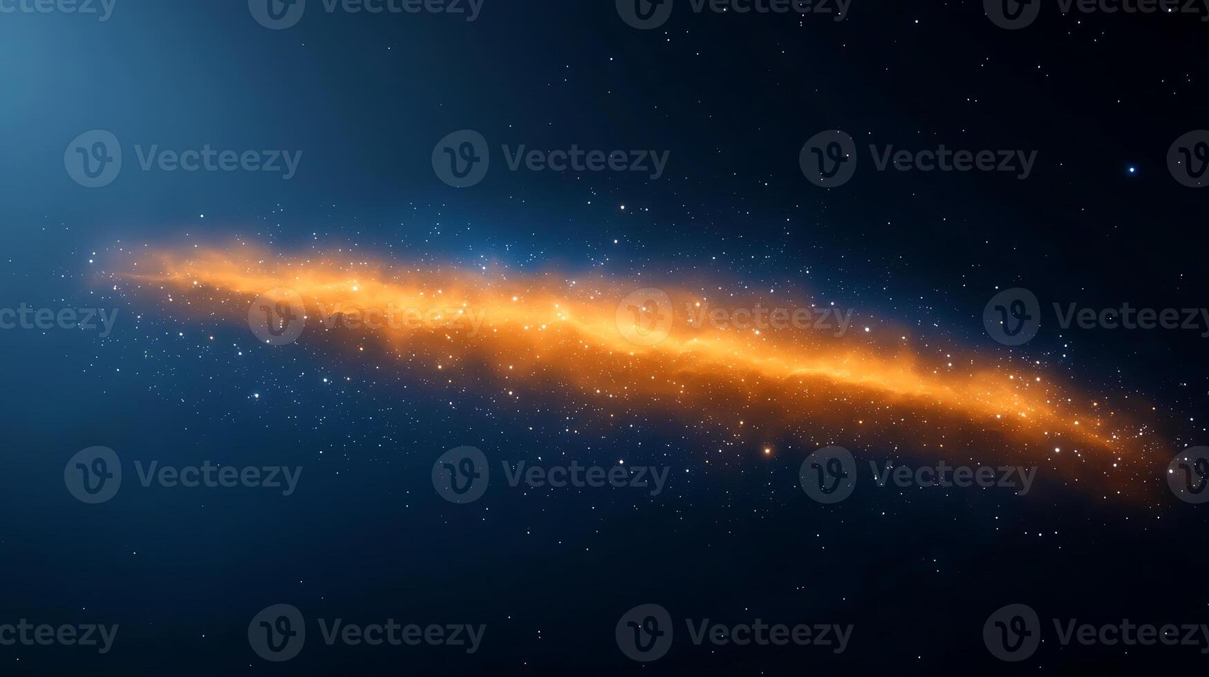 An orange galaxy in space photo