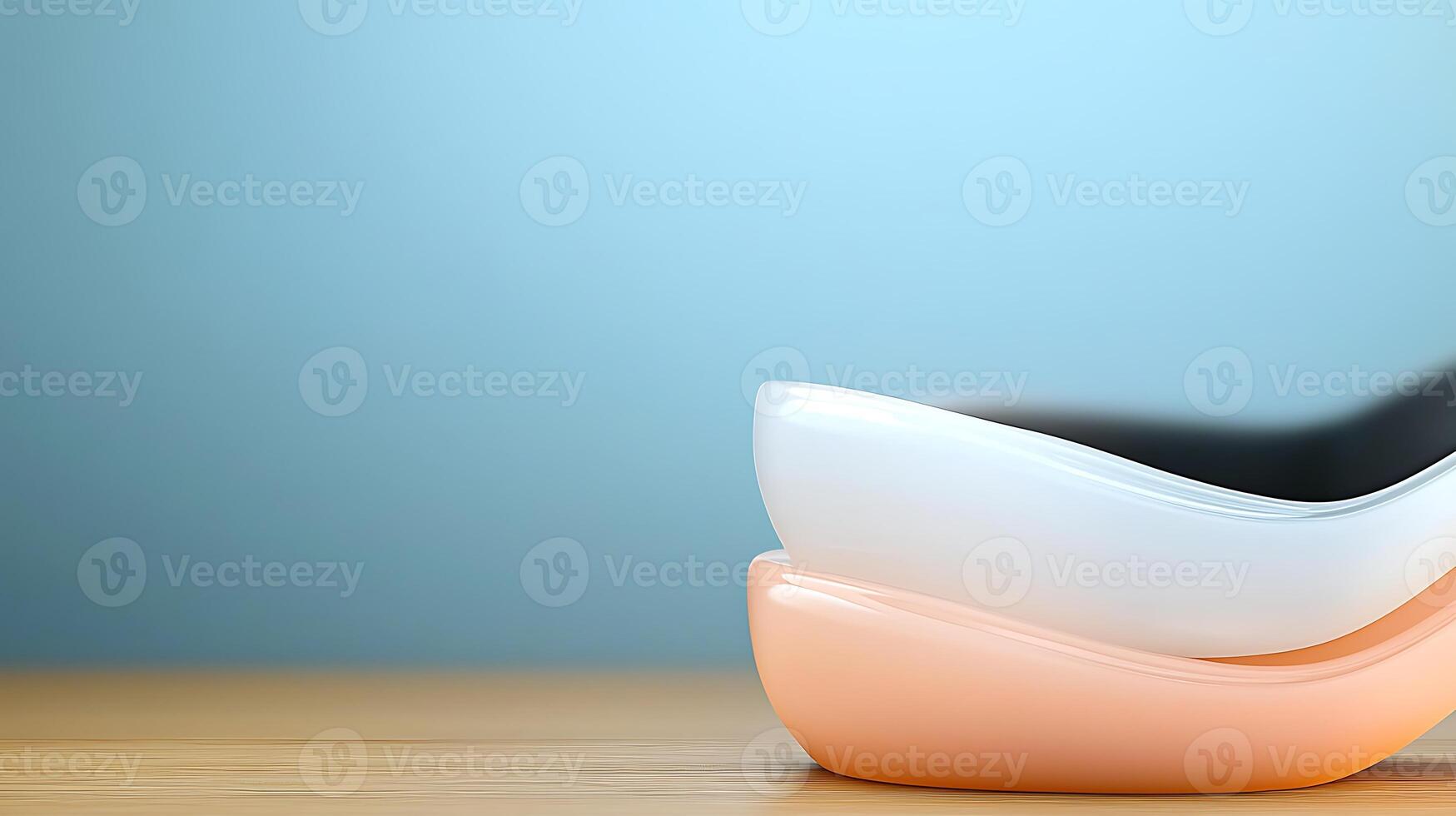 A pair of shoes sitting on a table photo