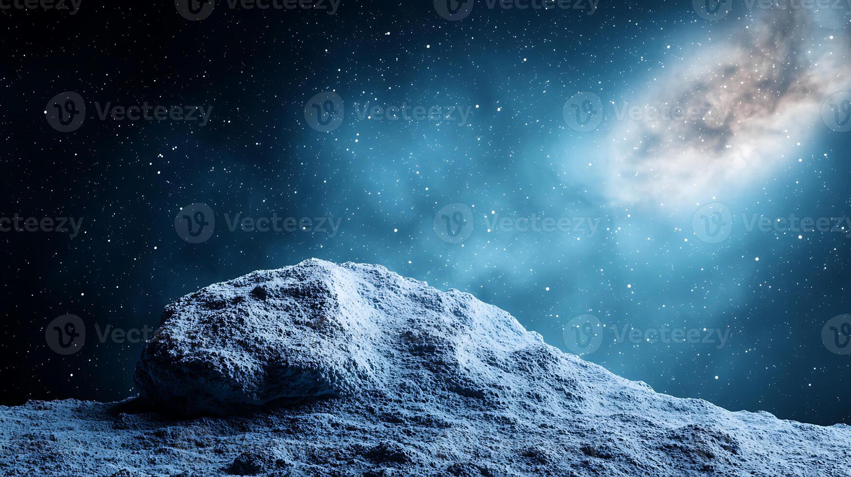 An asteroid is seen in the sky photo