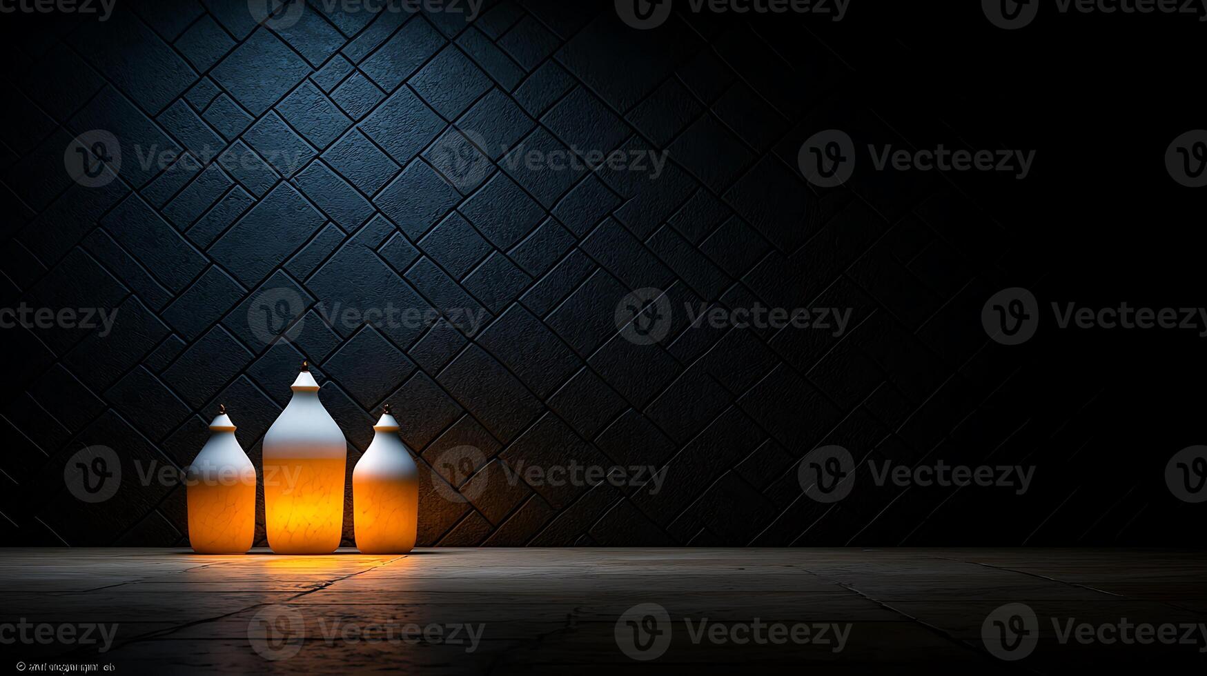 A wall with a black background photo