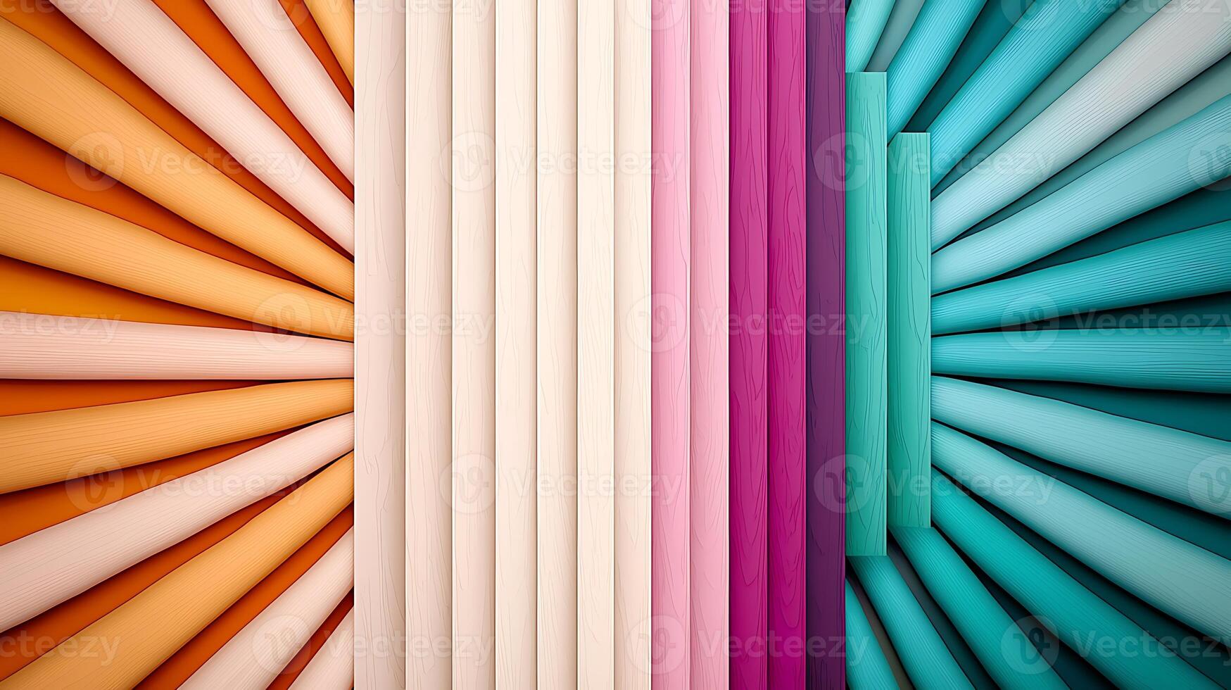 Colorful fabric background with a sunburst pattern photo