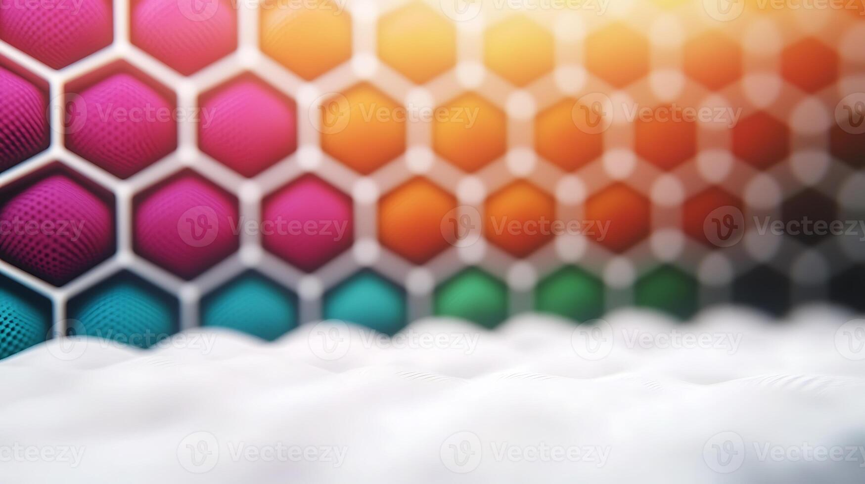 A colorful background with hexagonal shapes photo