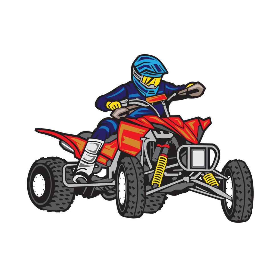 ATV Adventure racing, perfect for t shirt design vector
