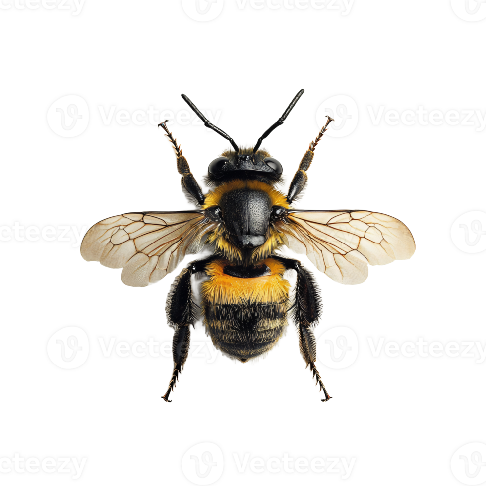 Charming Bee with a Shiny Coat png