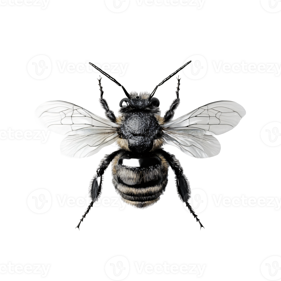 Animated Looking Bee with Natural Features png