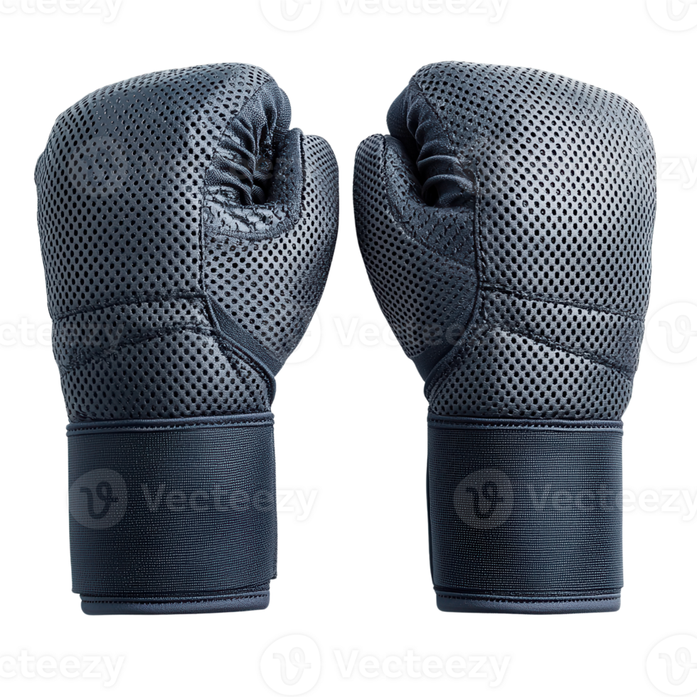 Boxing gloves with textured surface and wrist support for training png