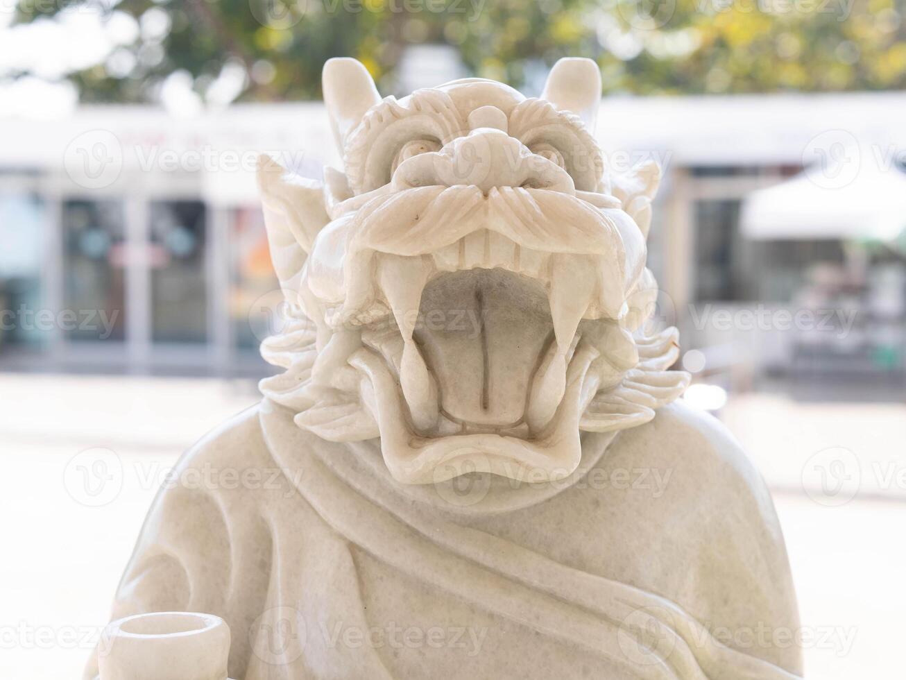 Marble sculpture symbolizing Buddhism photo