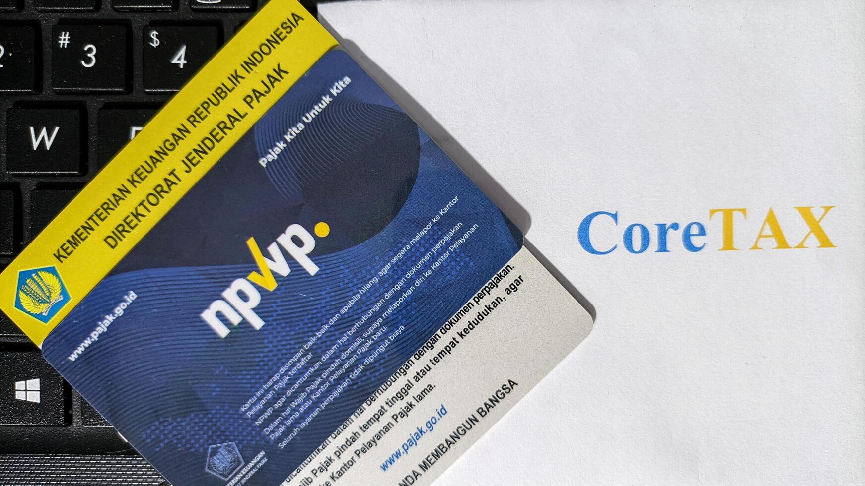 Indonesia 7 February 2025 - NPWP or Taxpayer Identification Number and CoreTAX are modern tax administration systems issued by the Indonesian Ministry of Finance photo