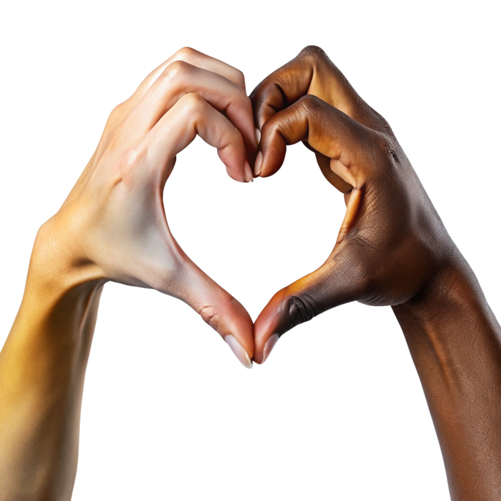 Hands Forming Heart Shape Isolated on Transparent Background png