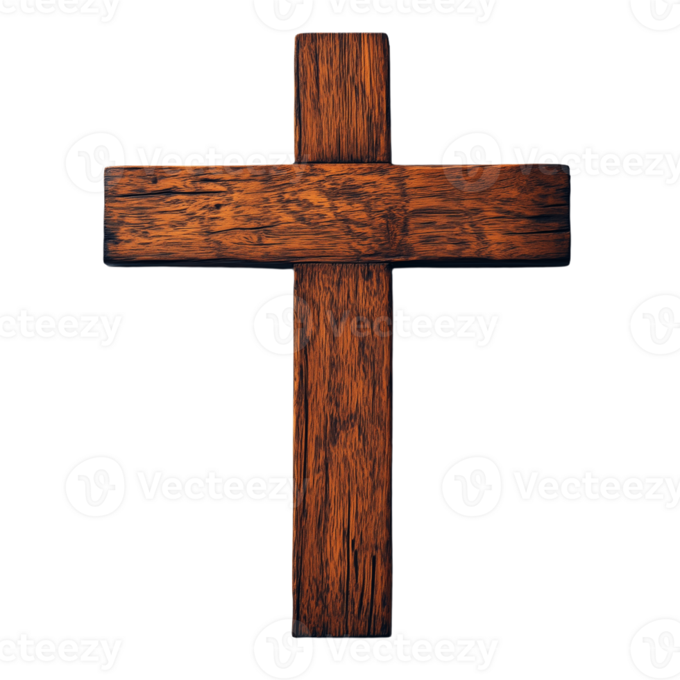 A Profound Wooden Cross Symbolizing Faith and Spirituality png