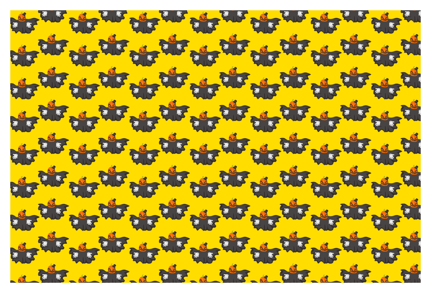 Shadowy Pumpkin Witch Pattern for a Mysterious Halloween Look png