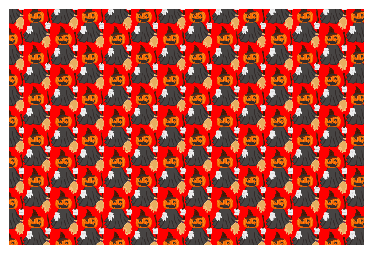 Scary and Fun Pumpkin Head Witch Background for Halloween Fun png