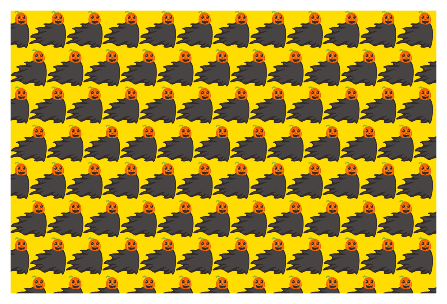 Haunted Pumpkin Witch Pattern for a Creepy Halloween Vibe png