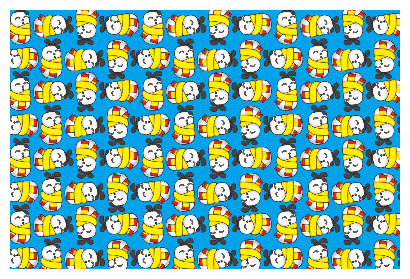 Cozy Snowman Pattern for Christmas and Winter Cheer png