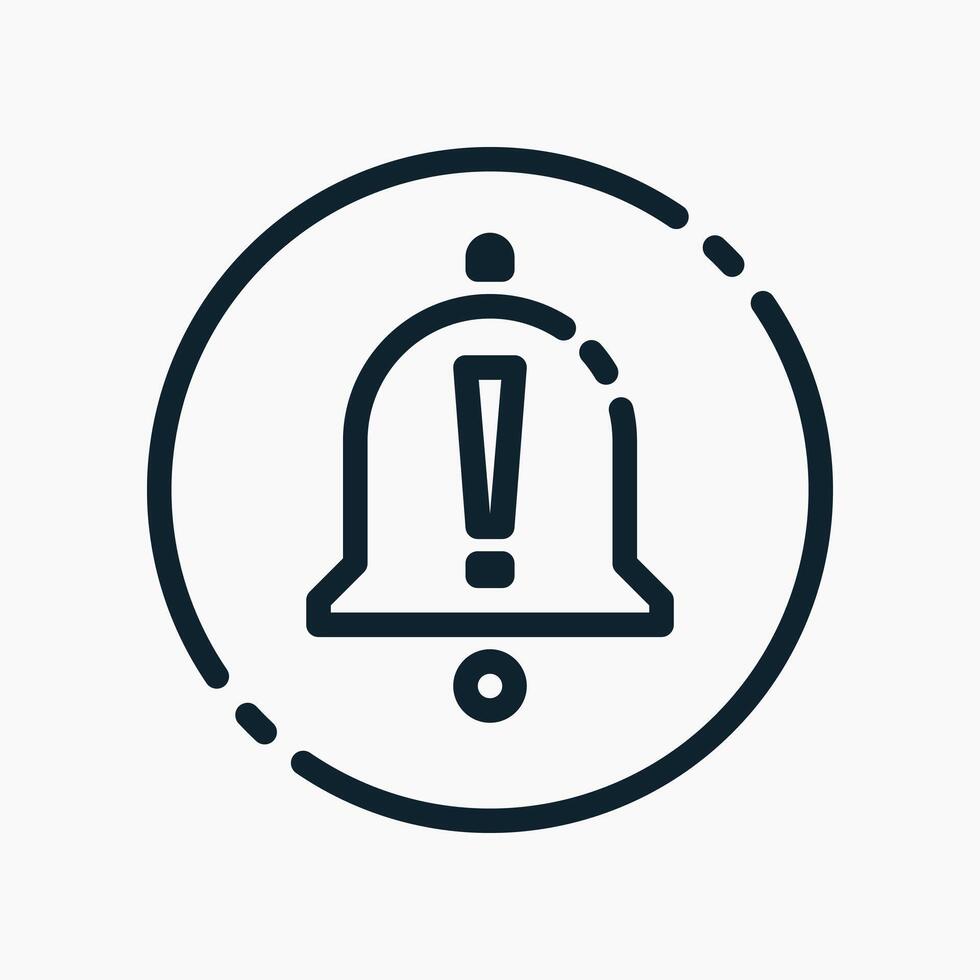 A bell icon on a white background vector