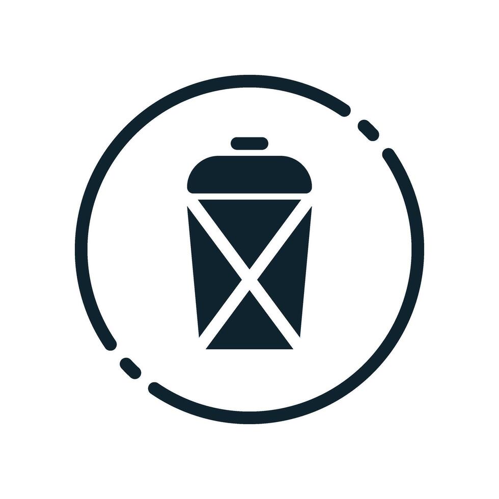 Trash can icon isolated on white background trash can icon illustration vector