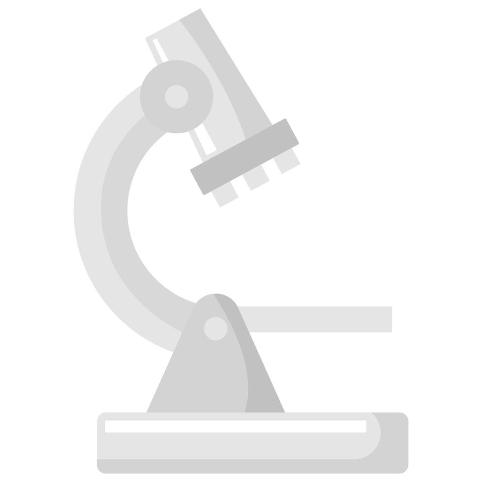 Simple microscope illustration suitable for science or educationrelated designs. Perfect for biology, research, physics, or medicalthemed projects. vector