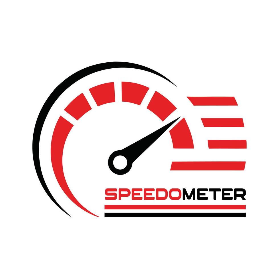 Modern Speedometer Logo with Smooth Design vector