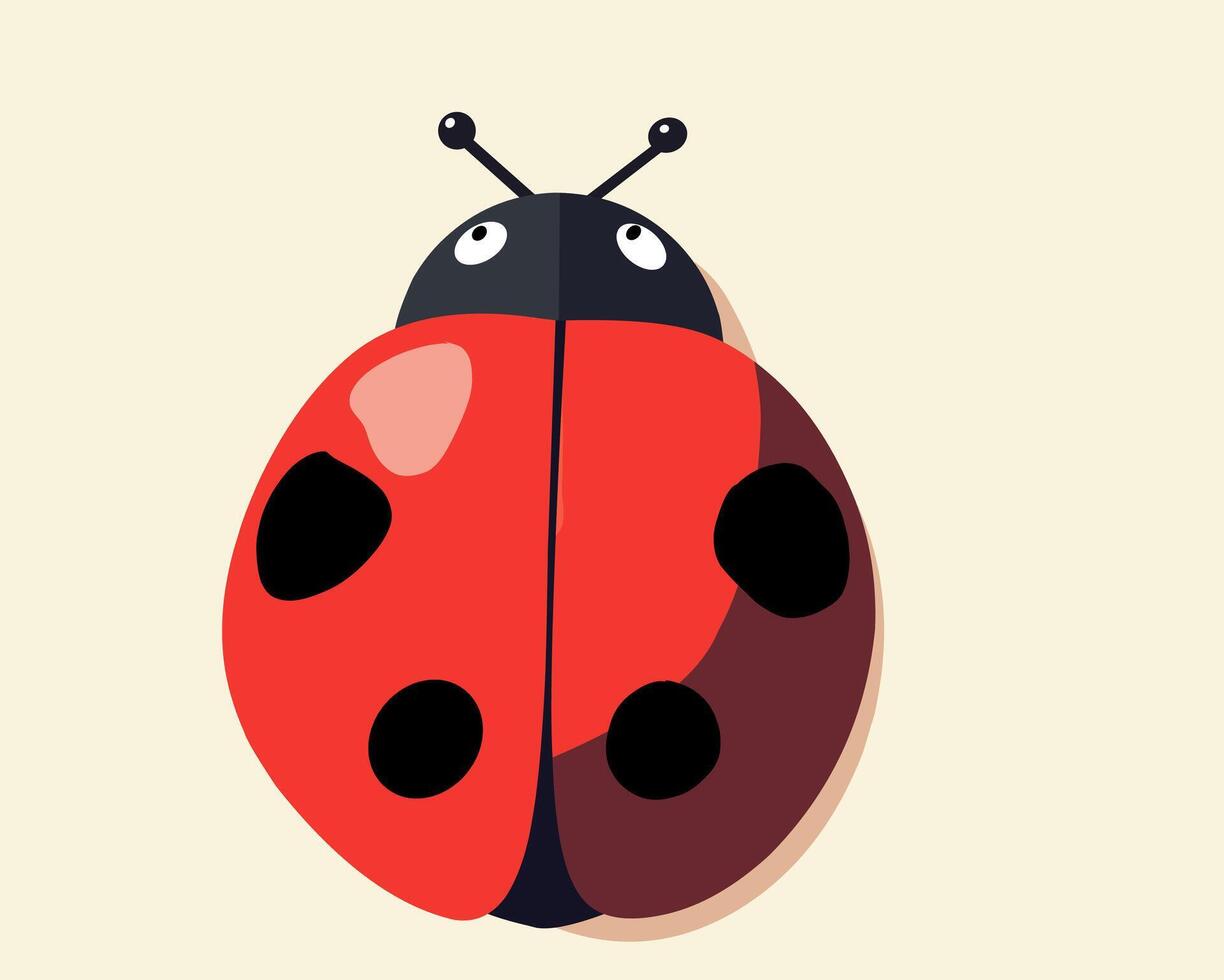 High quality ladybug icon with a clean, modern design. Perfect for apps, websites, logos, and prints. vector