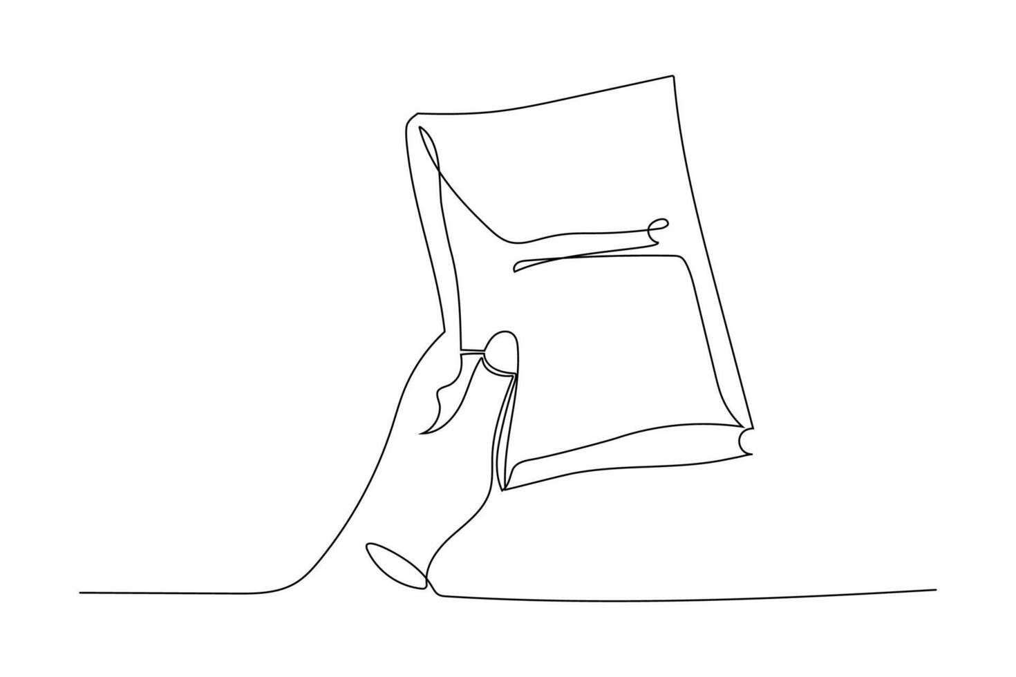 Enjoying a moment of reading with an open book in hand during a relaxing time vector