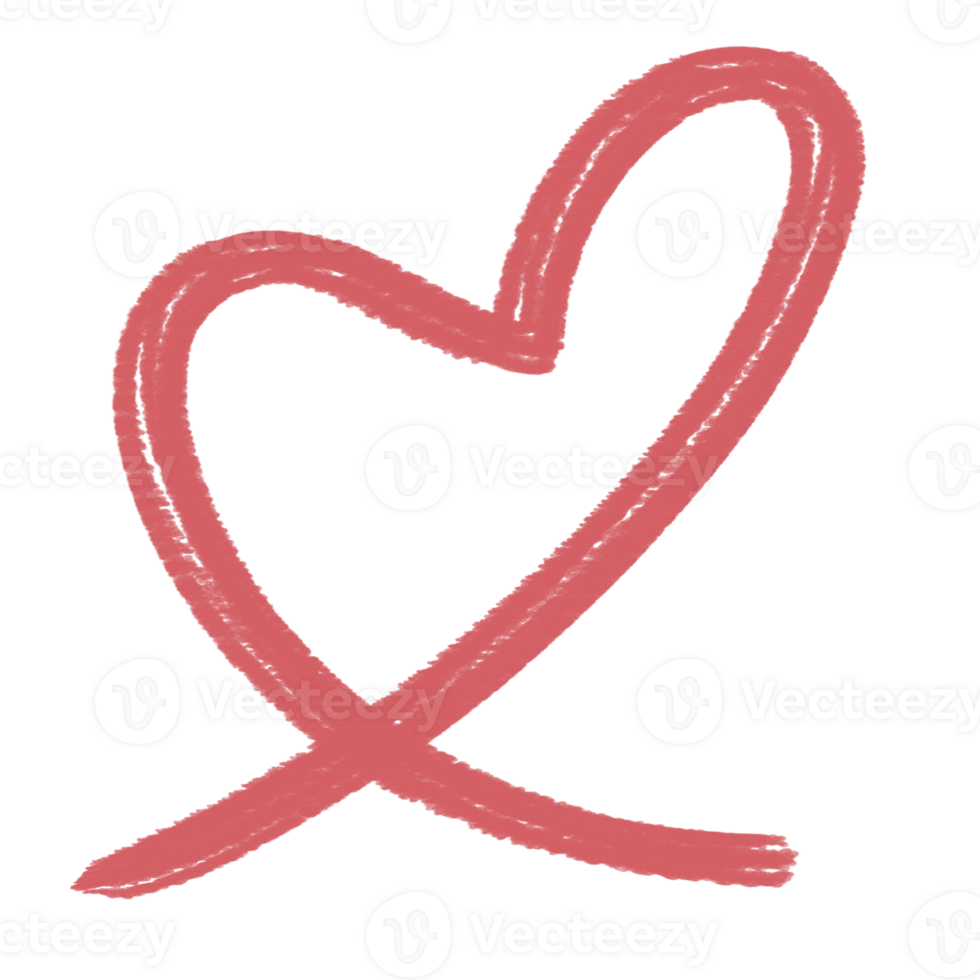 red heart made of paper png