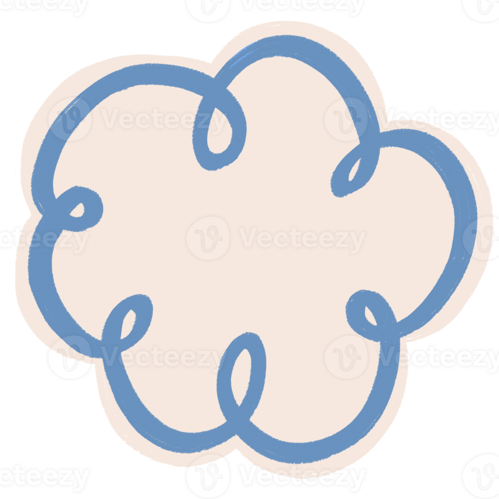 illustration of blue cloud png