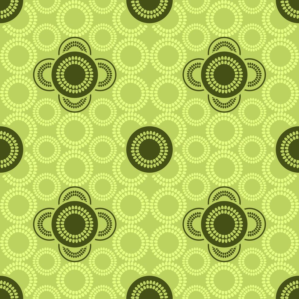 a seamless pattern with an interesting abstract theme and a refreshing green background. suitable for paper, fabric and background images vector