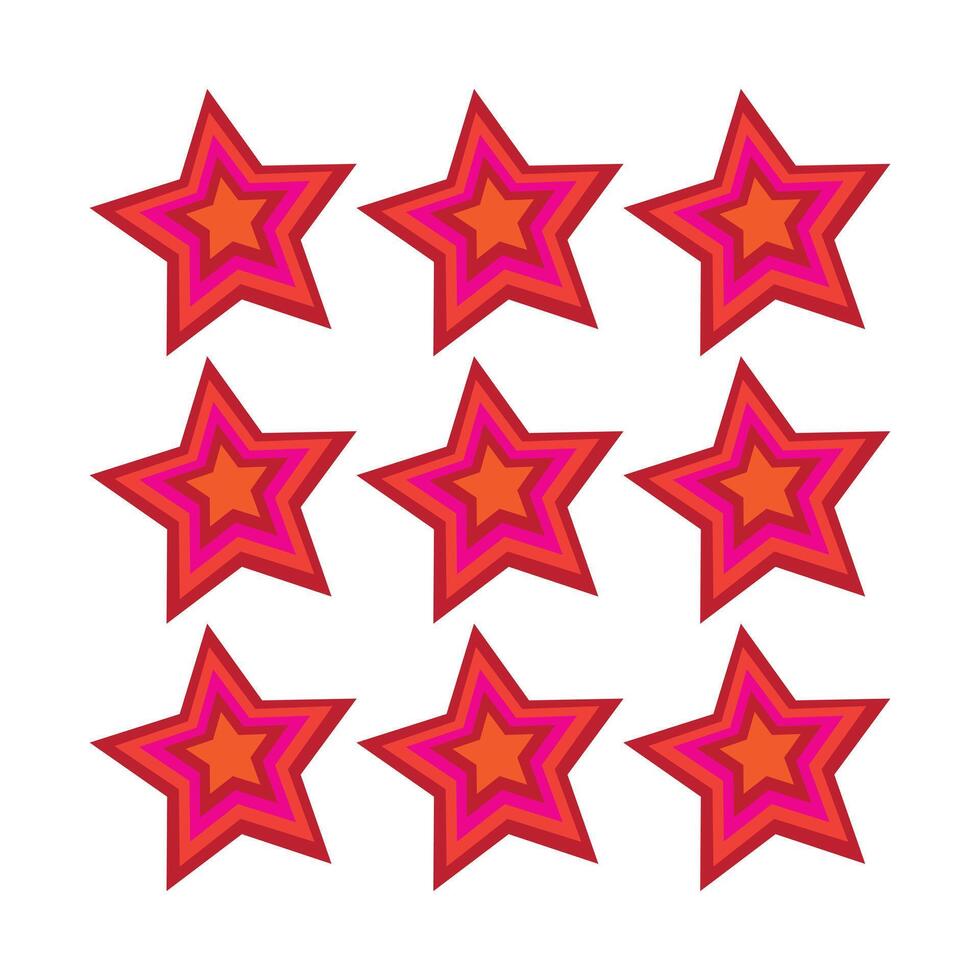 Seamless star pattern design vector