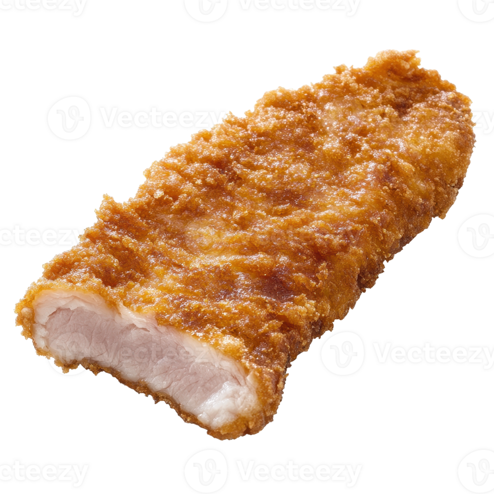 Beautifully Presented Crispy Breaded Pork Dish from Japanese Culinary Tradition png