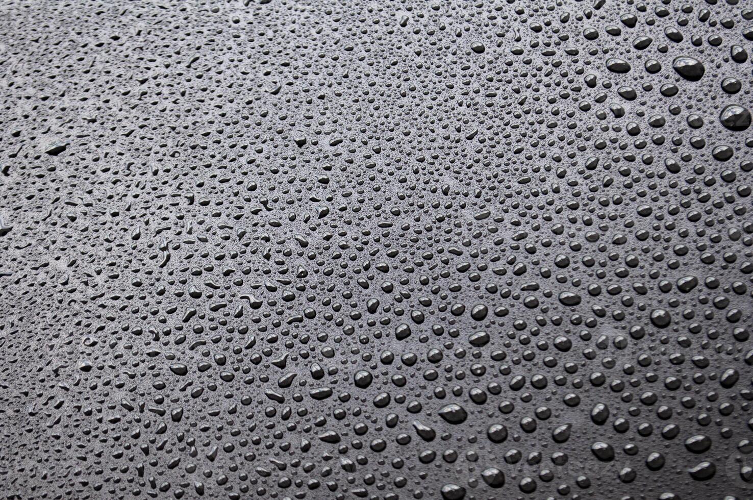 Water droplets with black background. Suitable for wallpaper cover design photo