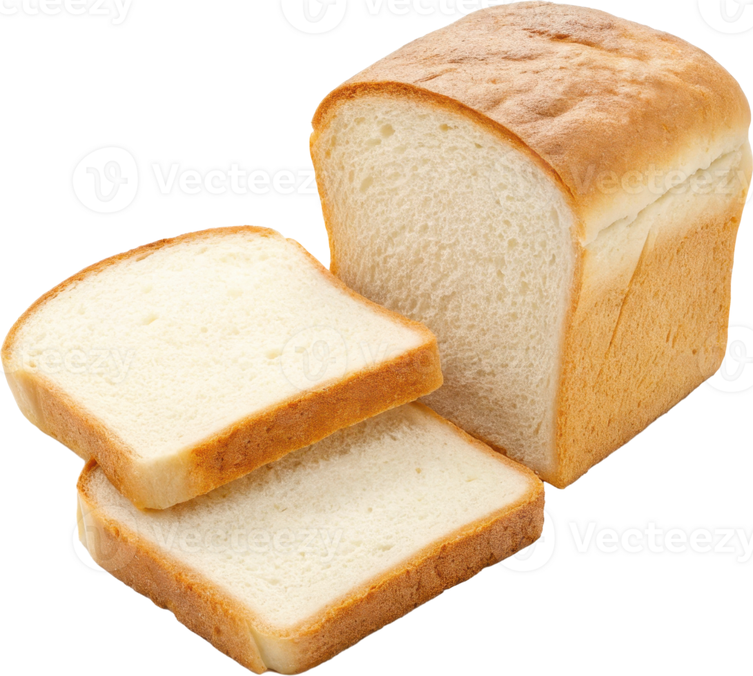 Freshly Baked White Bread Loaf with Sliced Pieces Ready to Serve for Breakfast Lunch or Snack png