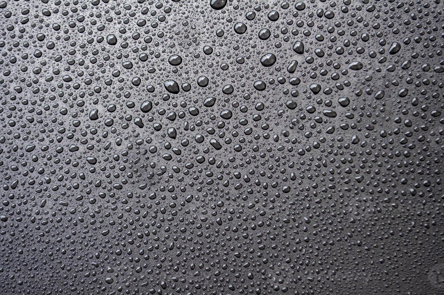 Water droplets with black background. Suitable for wallpaper background photo