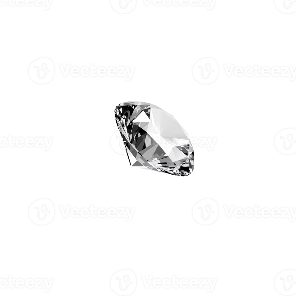 Diamond without background. Gemstone png