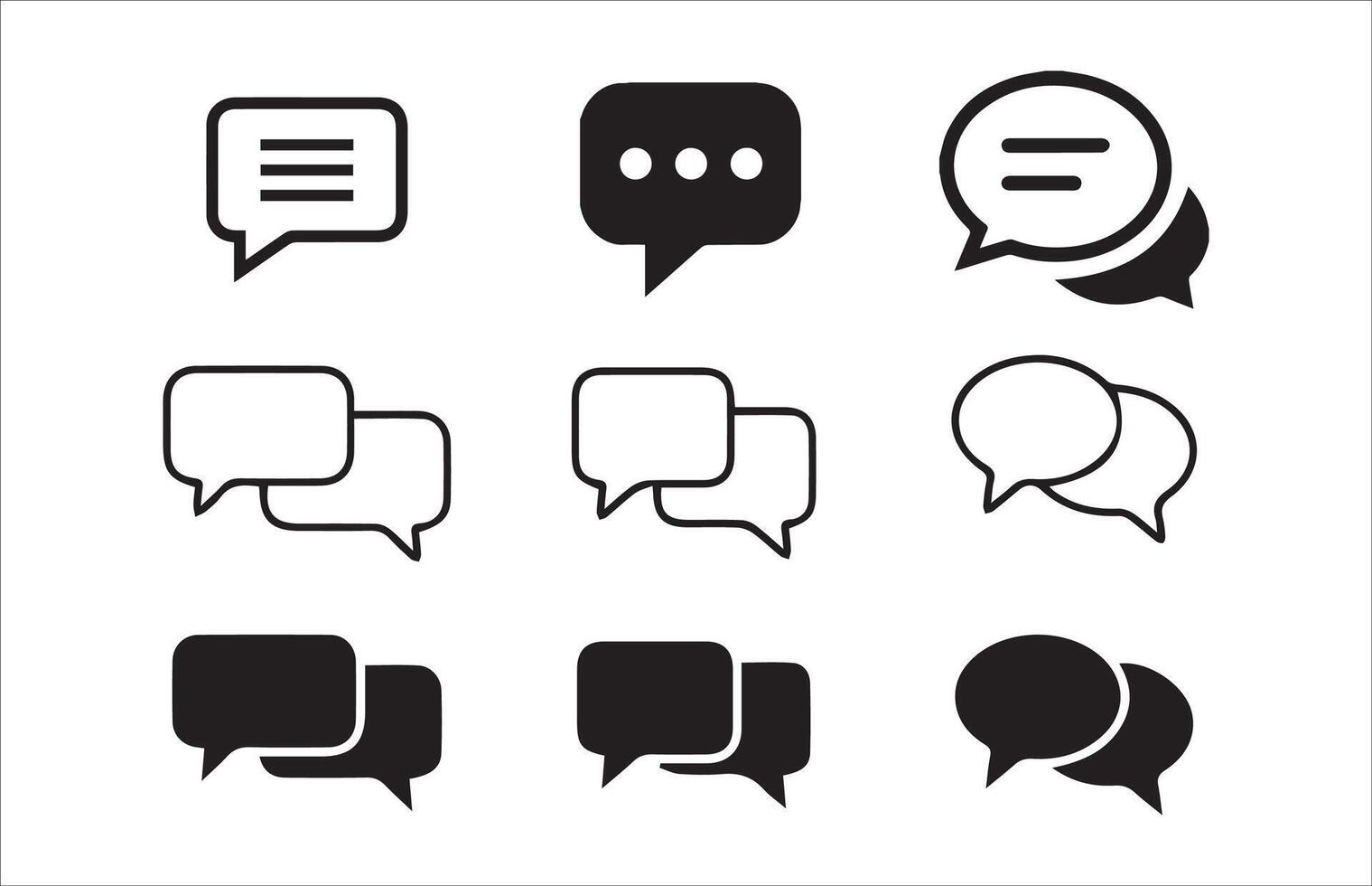 message icon or logo isolated sign symbol. vector