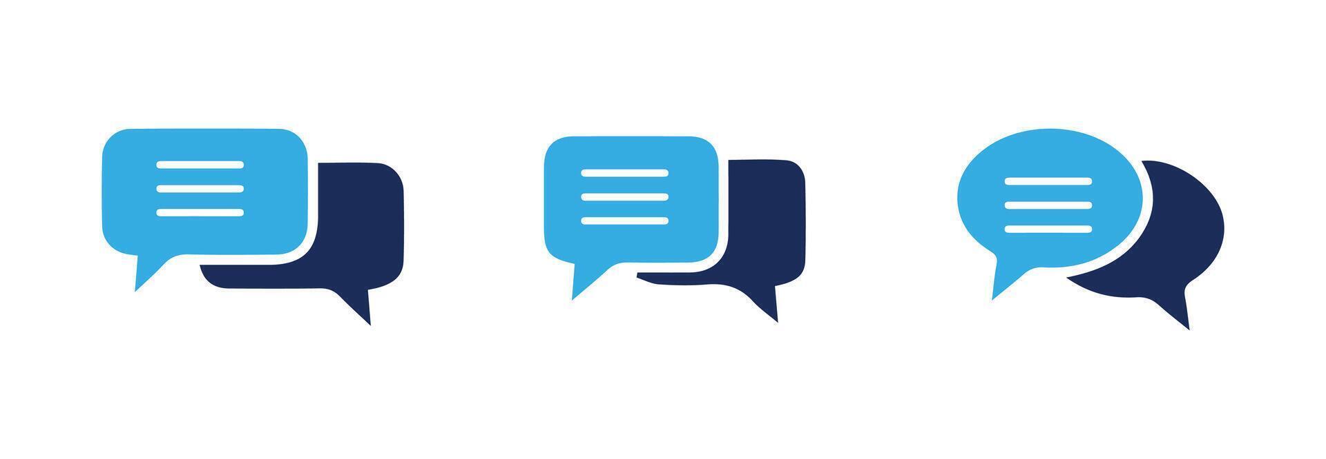 Chat icon set. speech bubble icon. comment icon . message. contact us vector