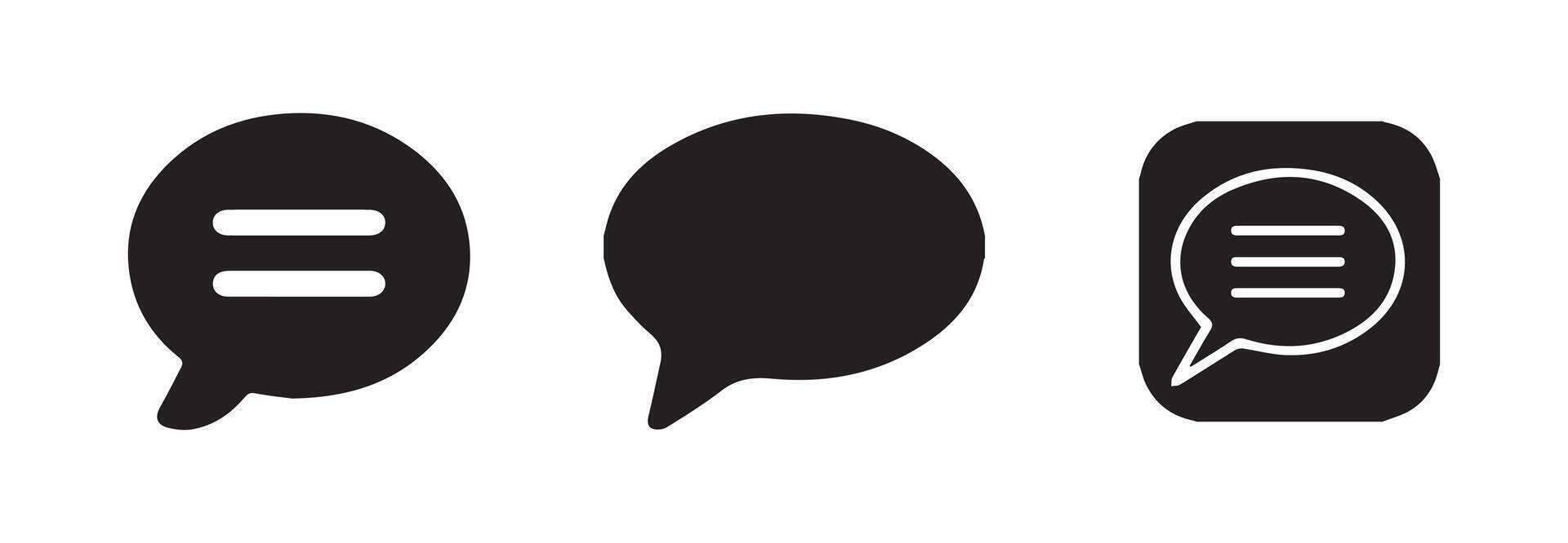Chat icon, bubble speech icon. Illustration eps vector