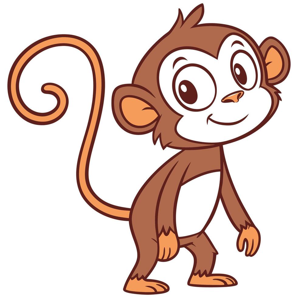 Simple Monkey Artwork. vector