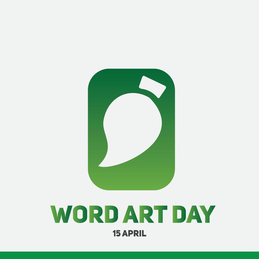 World art day design. simple and elegant design vector