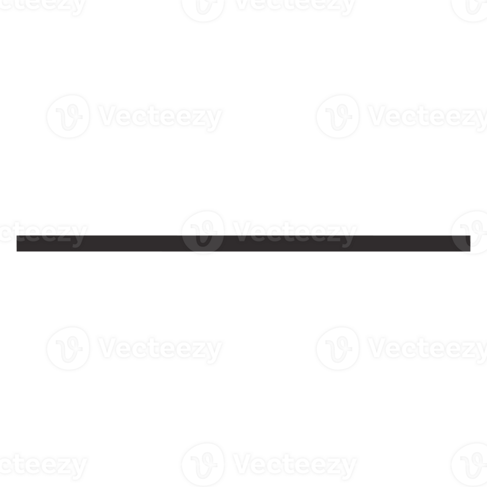 Minimalist Black Horizontal Line Simple Abstract Design Element for Graphic Layouts and Modern Aesthetic Composition png