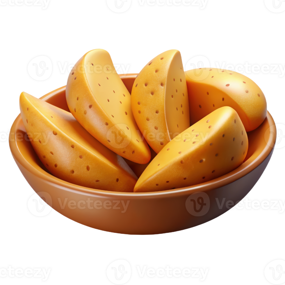 Potatoes in a bowl png