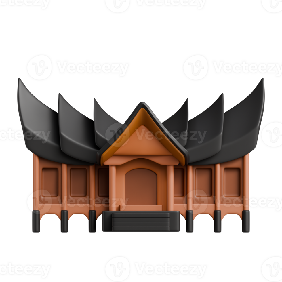 Rumah Gadang 3D Icon png