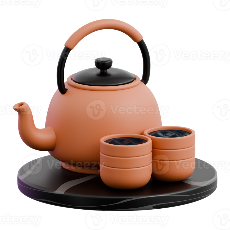 Tetsubin Teapot 3D Icon png